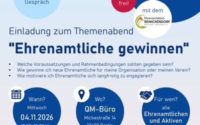  Themenabend: Ehrenamtliche gewinnen